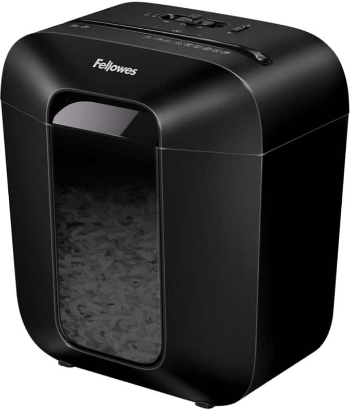 Destructeur de documents Fellowes LX Series 6 Feuilles Mini coupe Niveau de sécurité P-4, T-4 11,5 L LX25