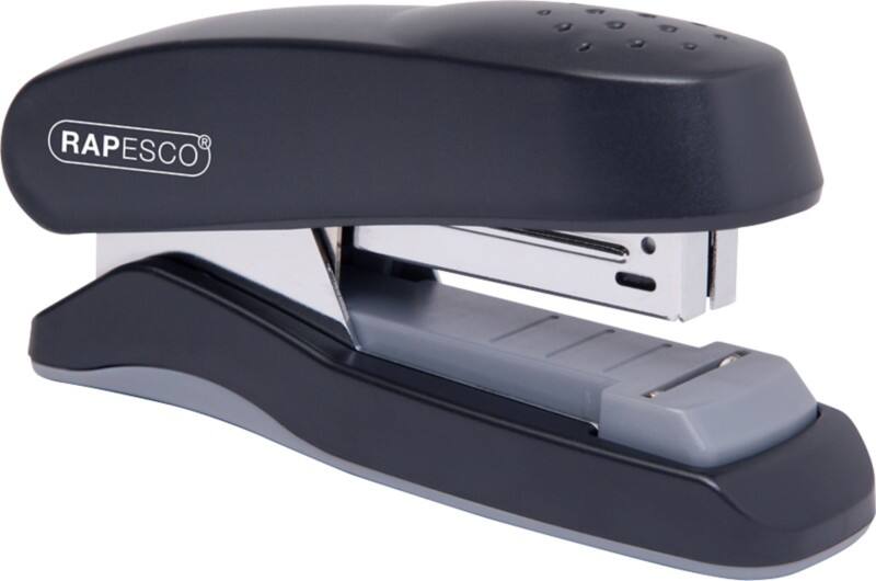 Agrafeuse à pince plate Rapesco Demi bande 25 Feuilles Noir 24/6, 26/6 Plastique