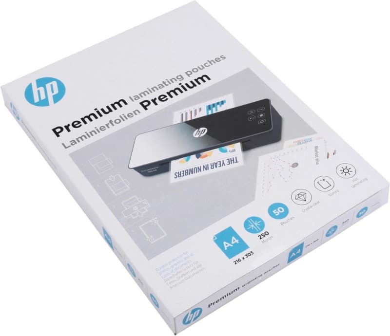 Films de plastification HP A4 250 microns (2 x 250) Transparent