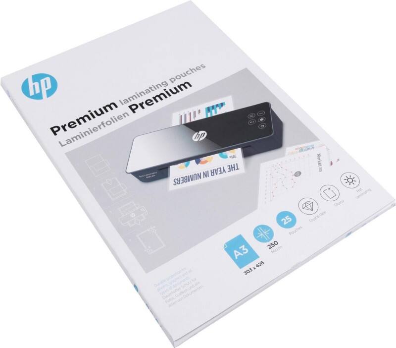 HP Lamineerfolies A3 250 micron (2 x 250) Transparant