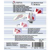 Olympia Lamineerfolies Visitekaartje & creditcard 80 micron (2 x 80) Transparant