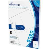 Étiquette rectangulaire multiusages pour imprimante jet d'encre et laser et photocopieuse MediaRange MRINK143 Blanc