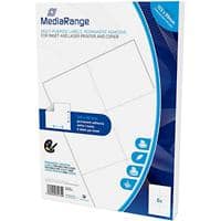 MediaRange Multifunctioneel etiket MRINK144 Rechthoekig Inkjet- en Laserprinter en -kopieerapparaat Wit