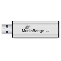 MediaRange USB-stick MR914 Zilver, zwart