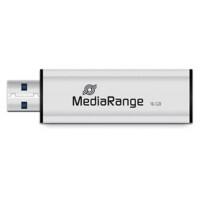 MediaRange USB-stick MR915 Zilver, zwart