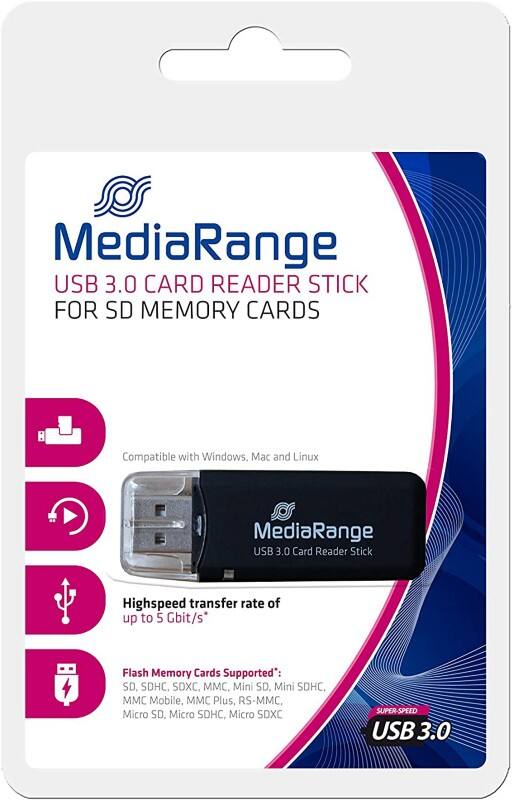 Lecteur de carte à puce MediaRange MRCS507 Noir