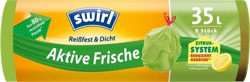 Sacs-poubelle Swirl Active Freshness 9 unités 14 x 5 x 5 cm