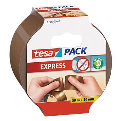 Ruban adhésif d’emballage tesa tesapack Express Brun 50 mm (l) x 50 m (L) Polypropylène