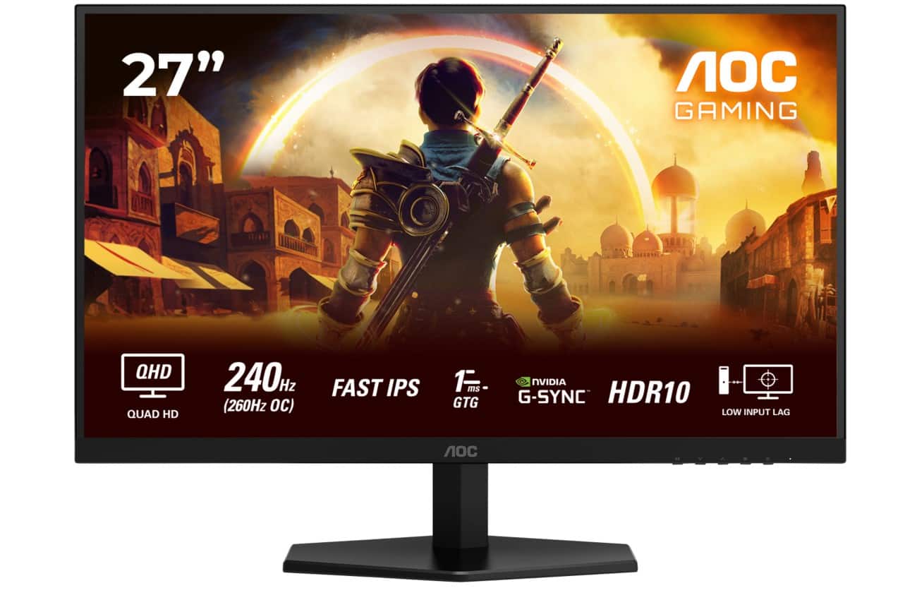 Moniteur AOC G4 68,6 cm (27") Q27G42ZE Noir, rouge