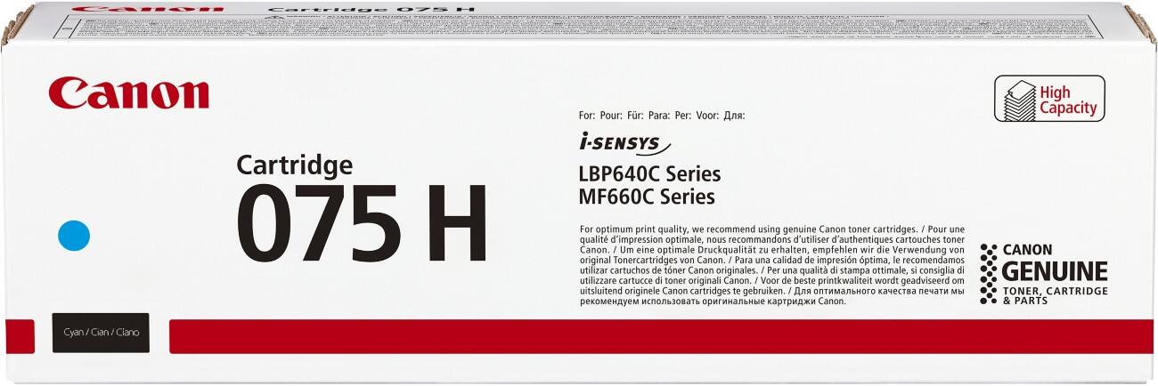 Canon 075H Origineel Tonercartridge Cyaan 6368C002