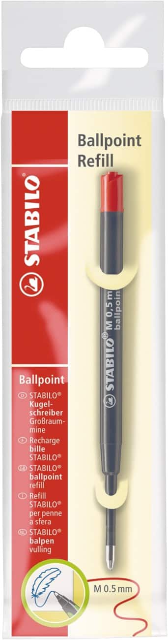 STABILO Pointball Balpen-navulling 0,5 mm Medium Rood