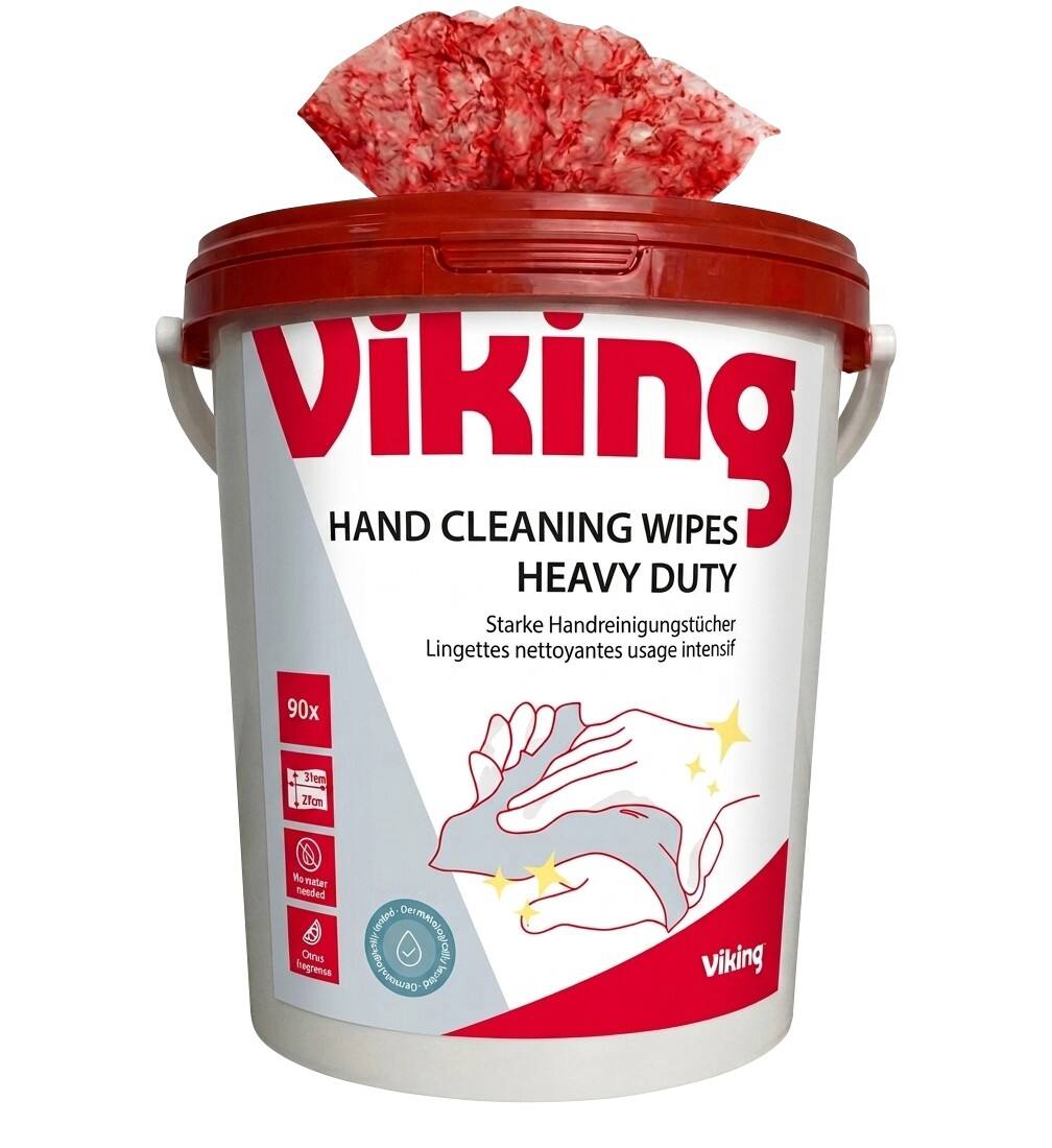 Lingettes mains et surfaces Viking Rouge 90 unités