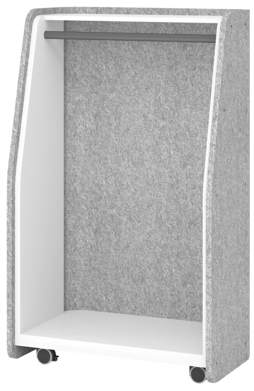 Portemanteau sur pieds Hammerbacher Blanc, gris