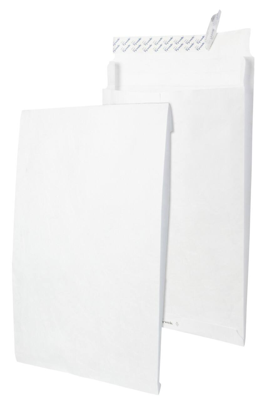 Tyvek B4 Zak-enveloppen Kleefstrip Wit 250 (B) x 353 (H) mm Zonder venster 100 Stuk