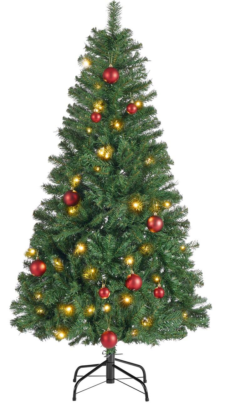 SONGMICS kunstkerstboom met verlichting 150 cm