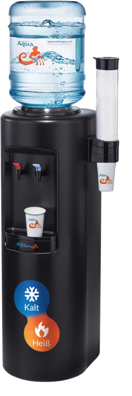 Mister Aqua Waterdispenser Atlantic Zwart Koud en Heet water