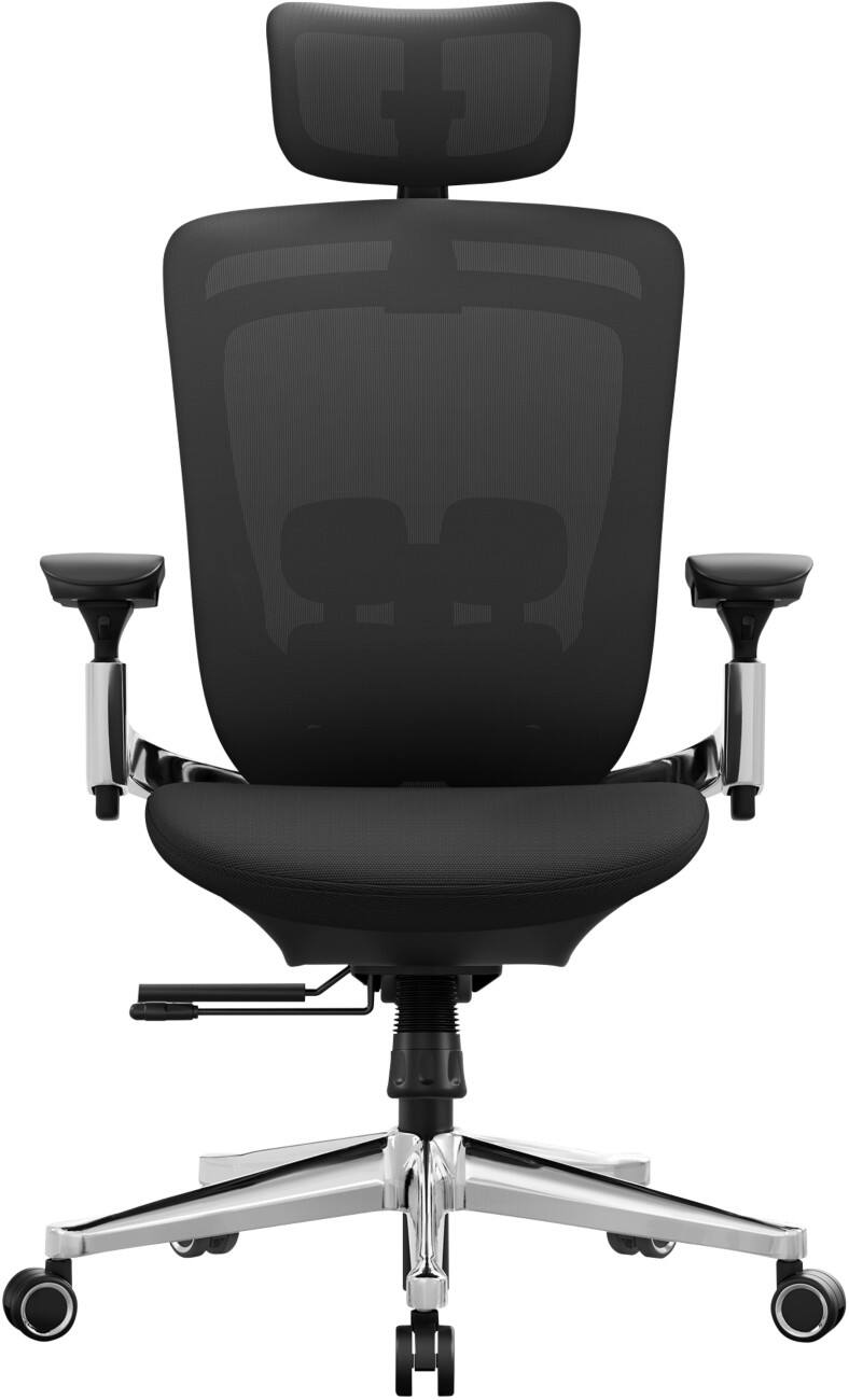 Siège de bureau SONGMICS Kime Mécanisme d'inclinaison Accoudoirs réglables en hauteur Siège réglable en hauteur Noir 120 kg