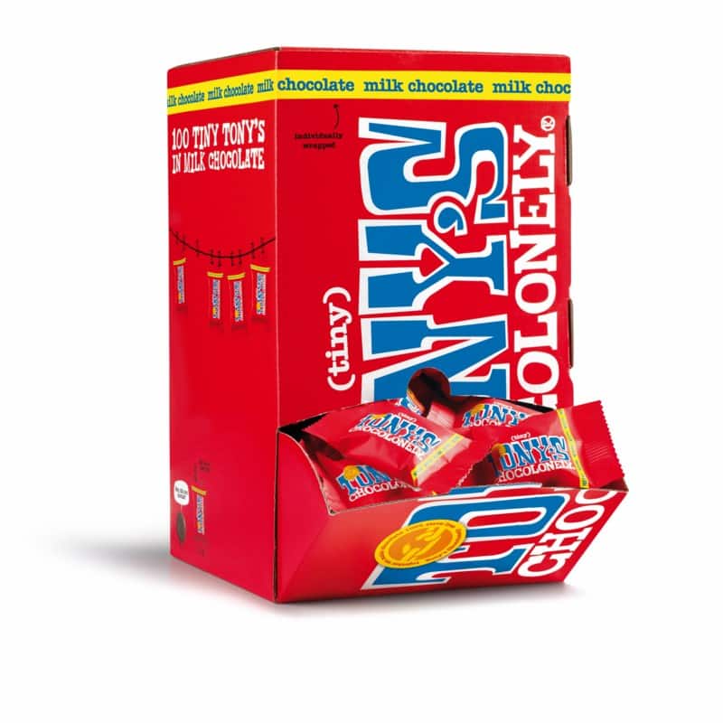 Chocolat au lait Tony's Chocolonely Tiny 100 unités de 9 g