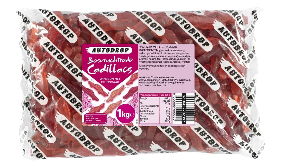 Bonbons Autodrop Cadillacs Fruits des bois 1 kg
