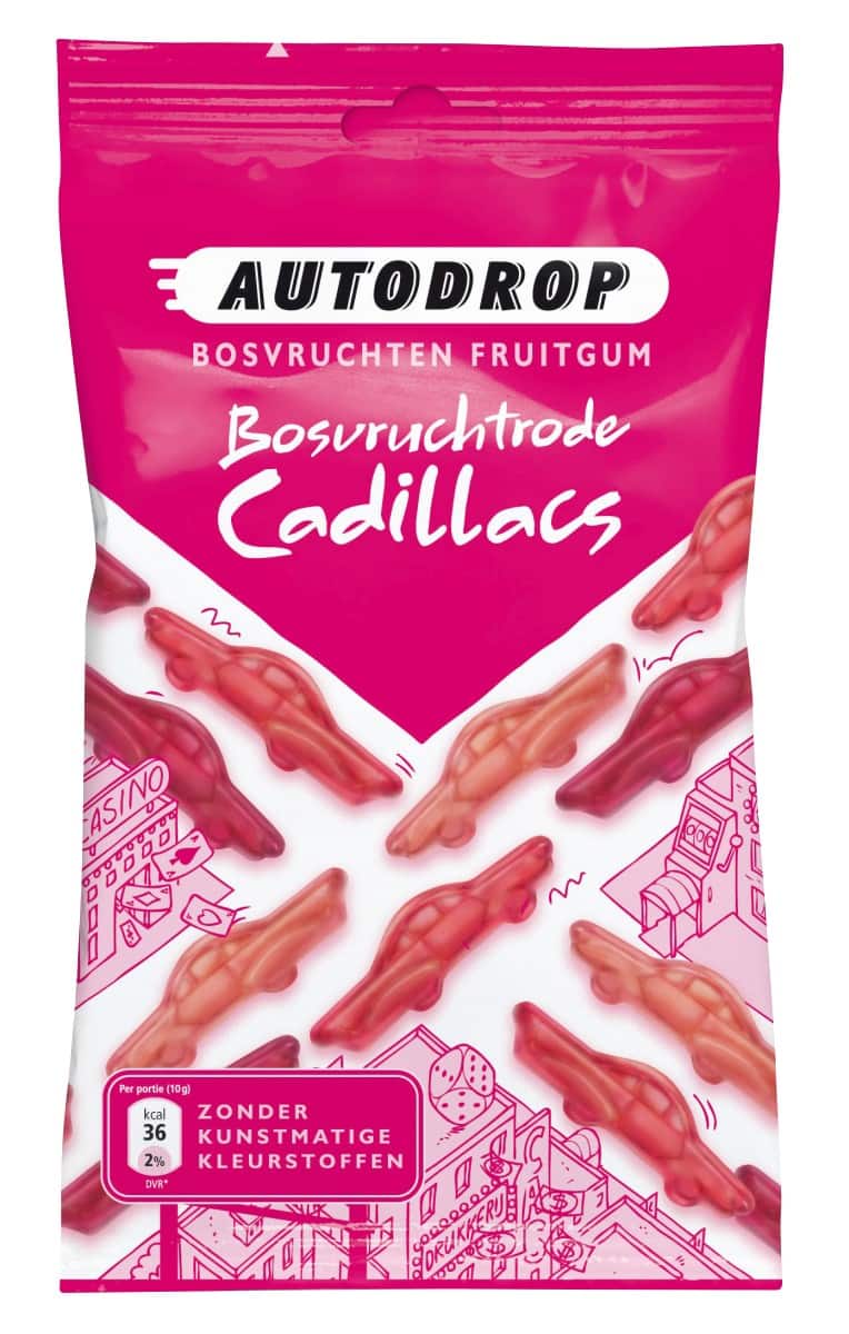 Bonbons Autodrop Cadillacs Fruits 85 g