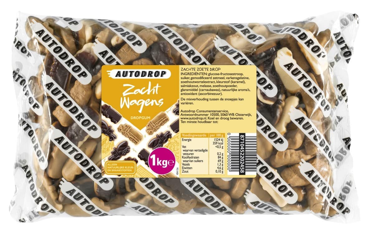 Bonbons Autodrop Soft Cars Réglisse 1 kg