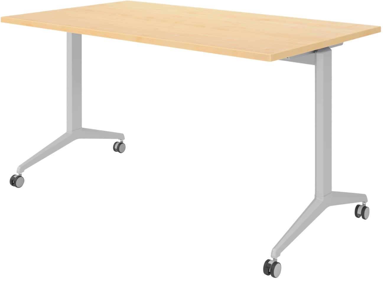 Hammerbacher Klaptafel Spaanplaat, staal Zilver 140 x 800 x 750 mm