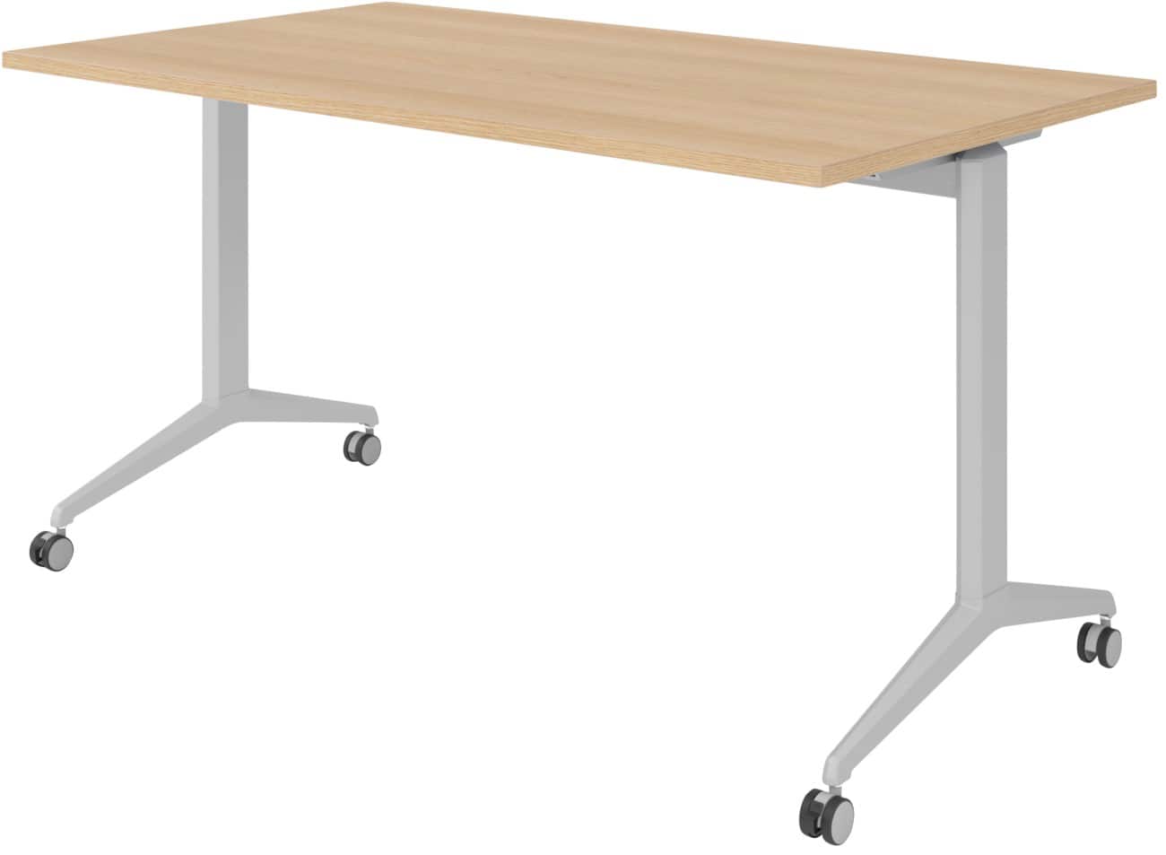 Hammerbacher Klaptafel Spaanplaat, staal Zilver 140 x 800 x 750 mm