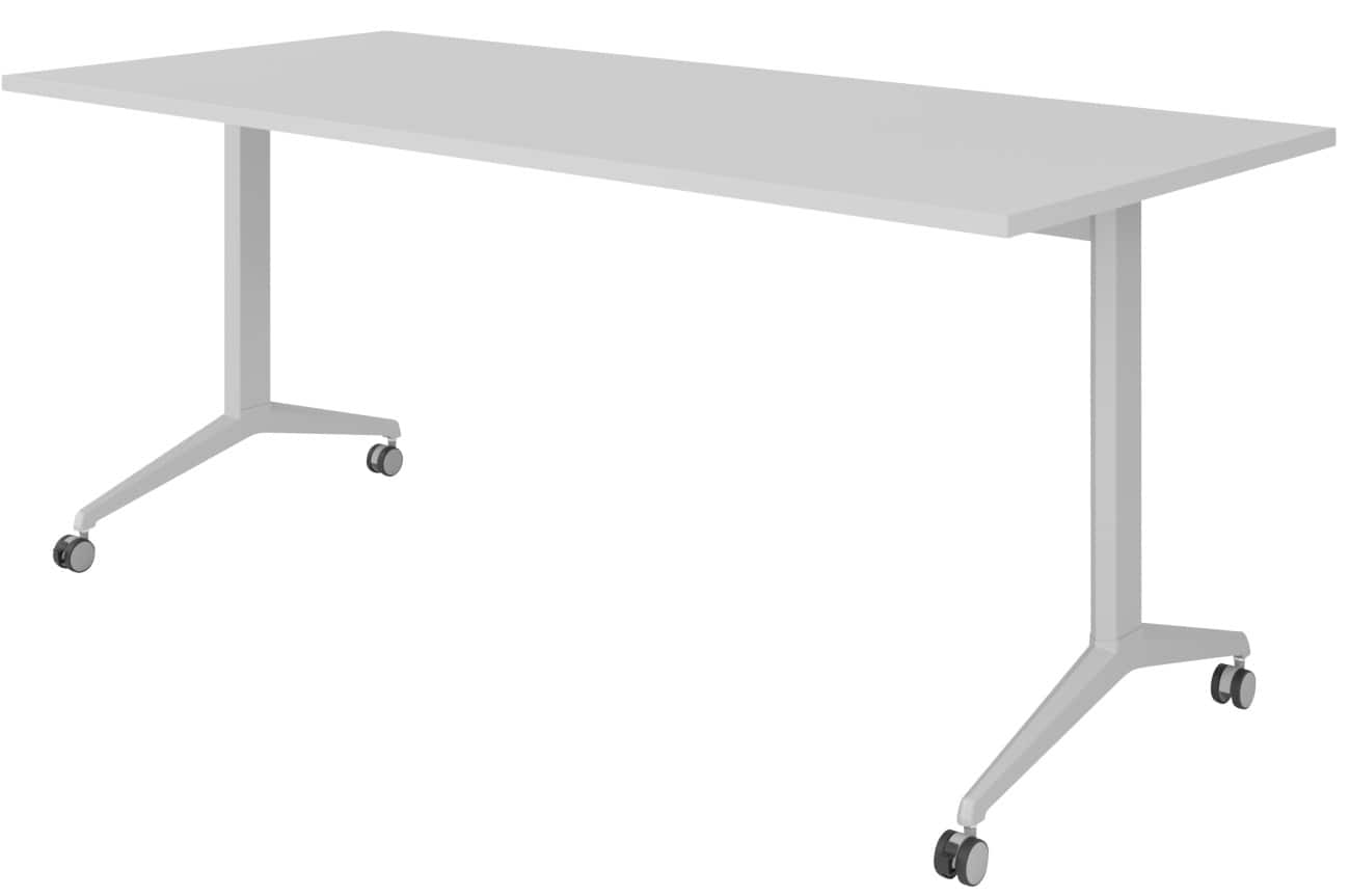 Table rabattable Hammerbacher Acier, aggloméré Argenté 180 x 800 x 750 mm