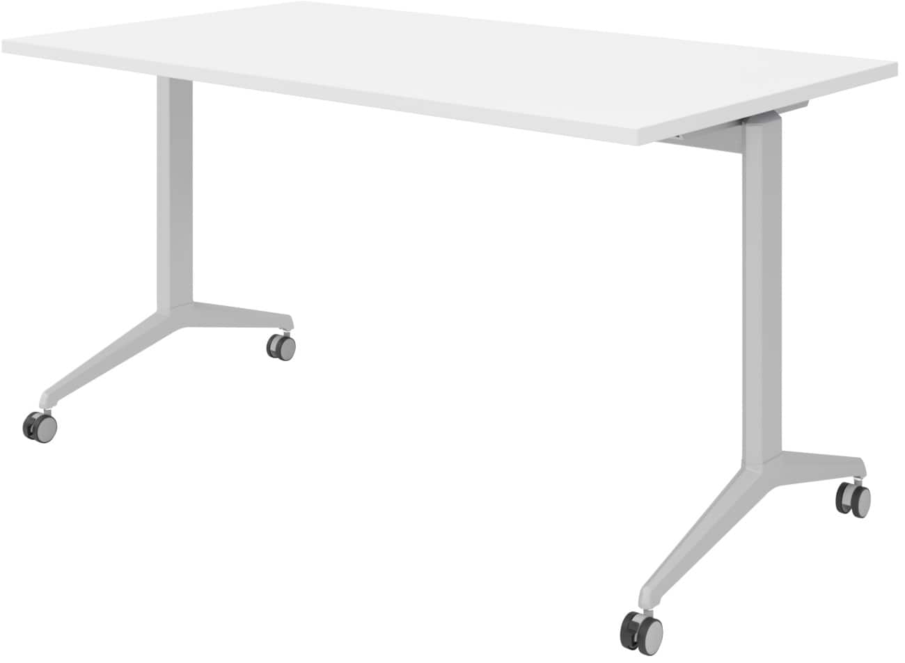 Table rabattable Hammerbacher Acier, aggloméré Argenté 140 x 800 x 750 mm