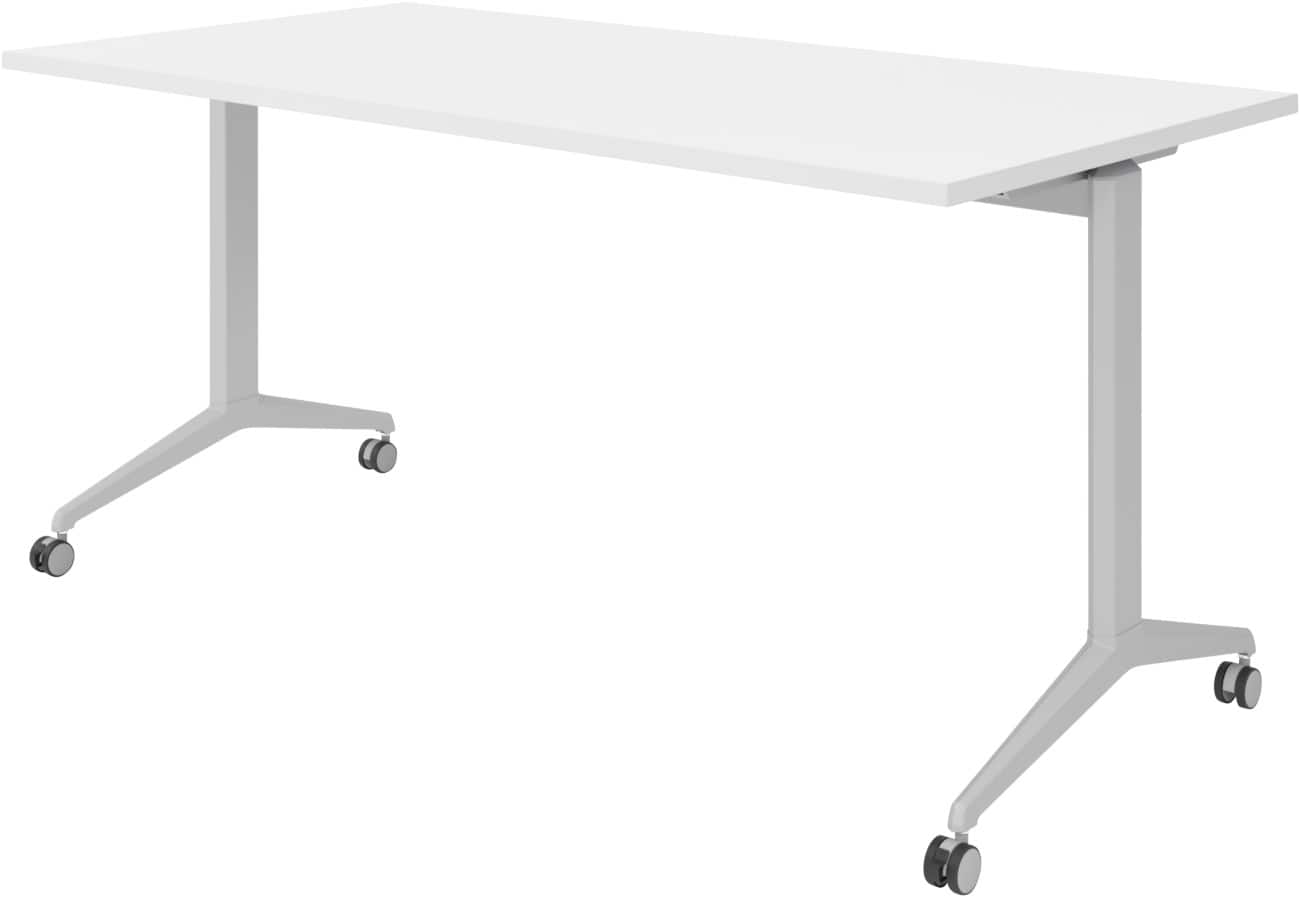 Table rabattable Hammerbacher Acier, aggloméré Argenté 160 x 800 x 750 mm