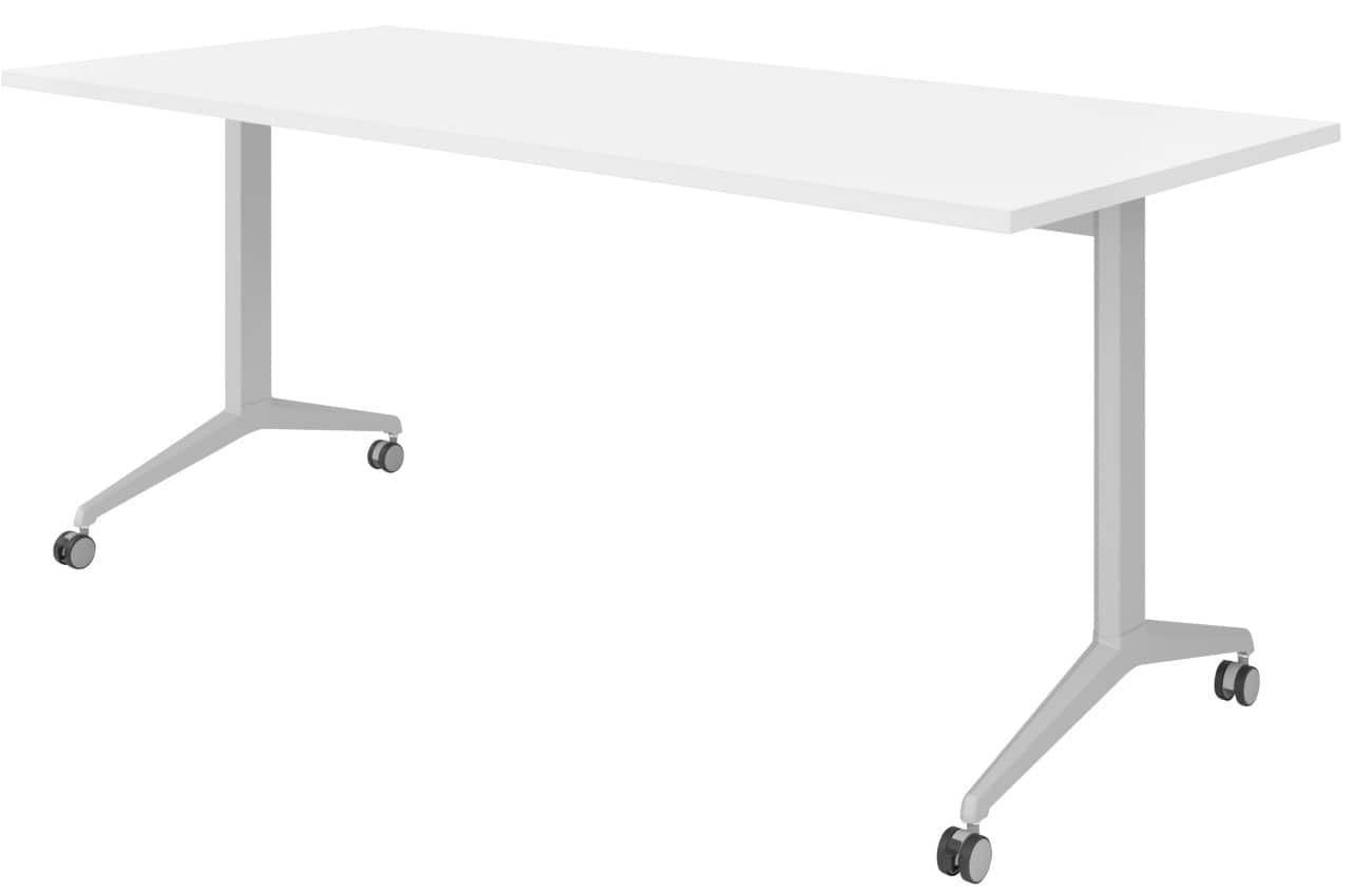 Hammerbacher Klaptafel Spaanplaat, staal Zilver 180 x 800 x 750 mm