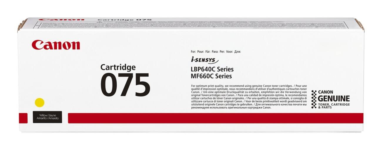 Toner Canon 075 D’origine Jaune