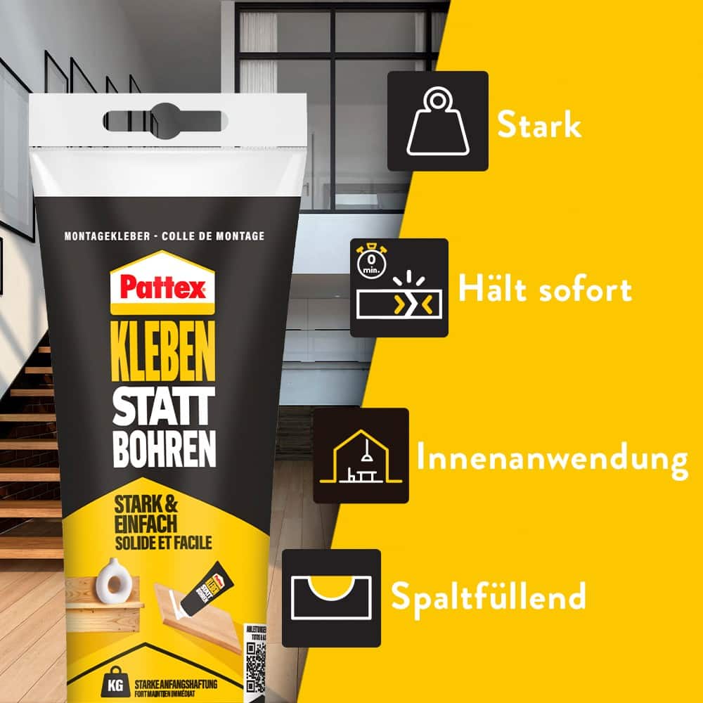 Pattex Kleben statt Bohren Alleslijm Wit 250 g