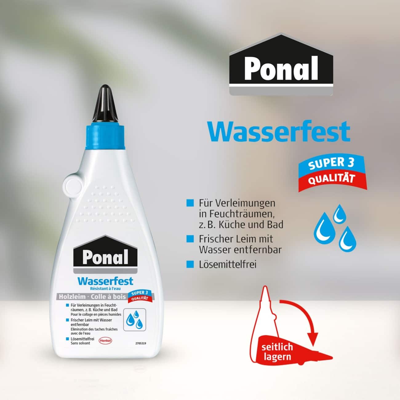 Ponal Wasserfest Houtlijm Wit 225 g