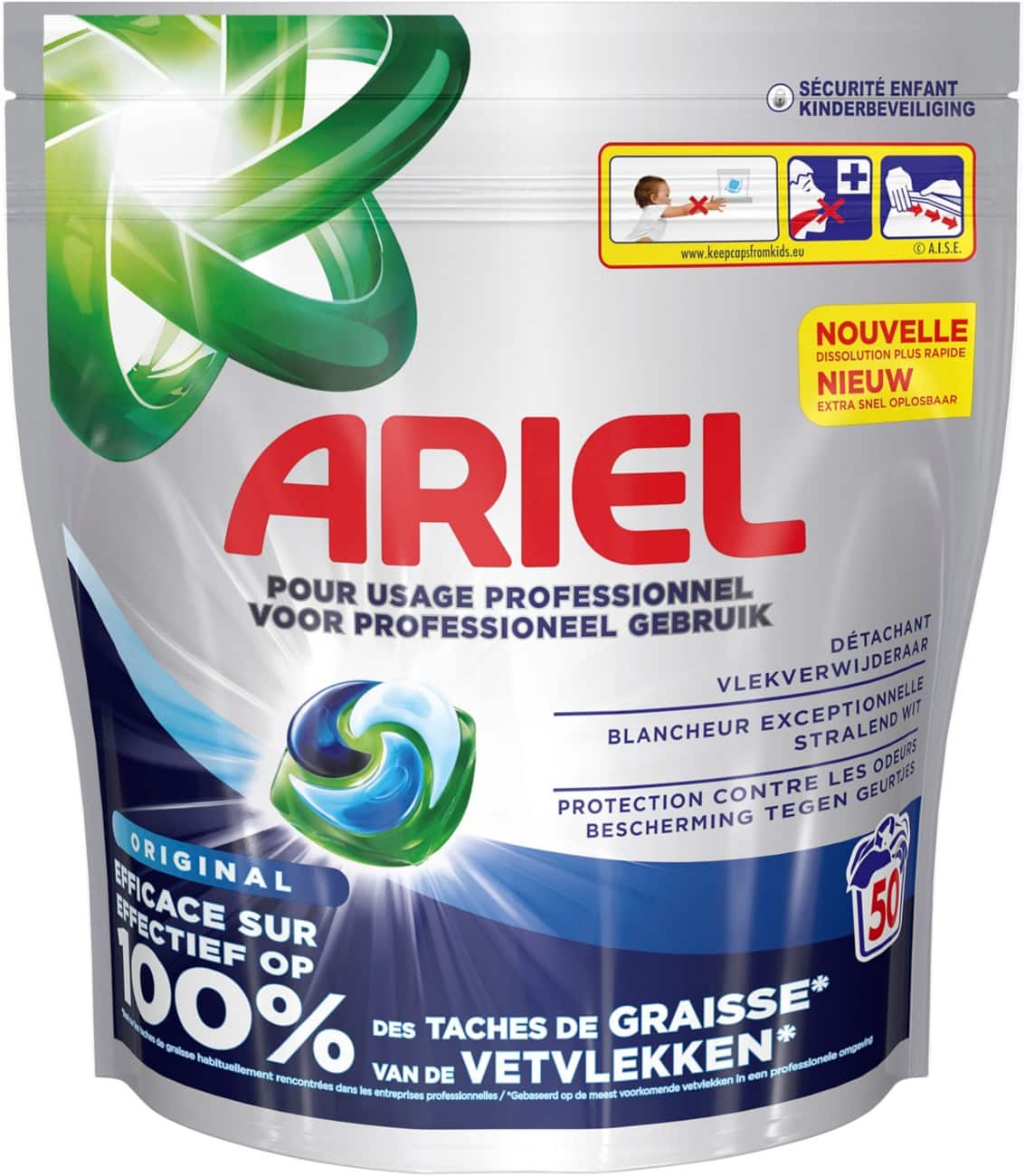 Ariel Professional Wasmiddel Tabs 50 Stuks