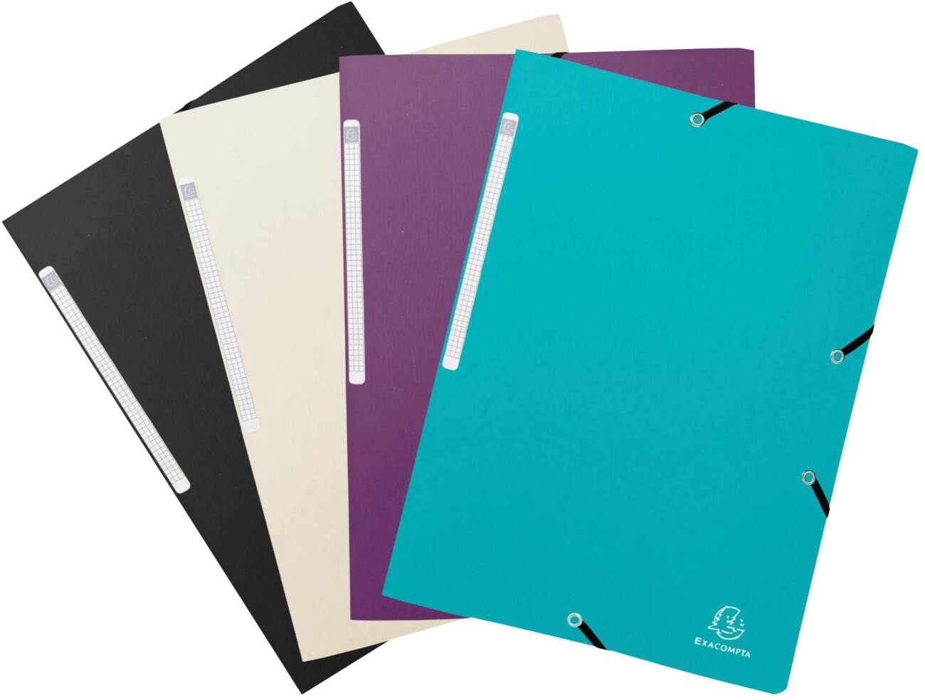 Exacompta Titane 3-klepsmap 320 x 240 mm PP (Polypropeen) 24 (B) x 32 (D) x 0,2 (H) cm Kleurenassortiment 4 Stuks