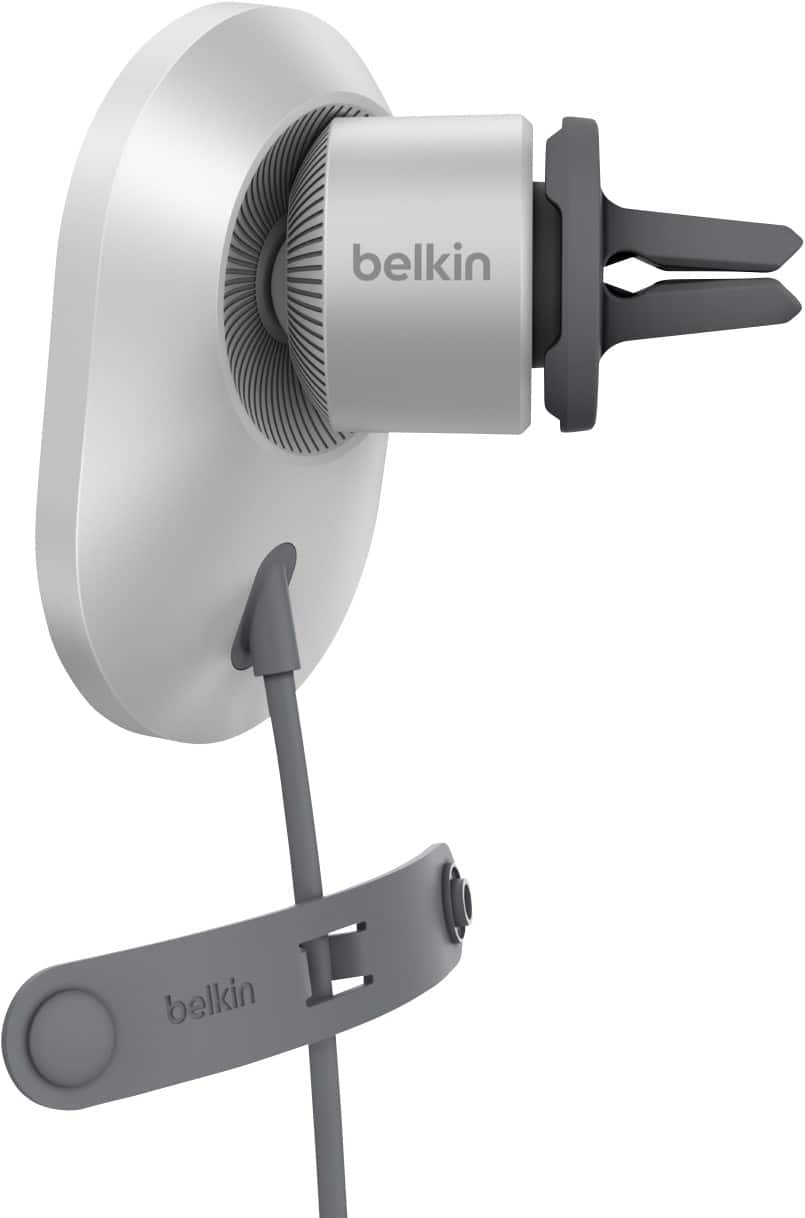 Chargeur de voiture sans fil magnétique Belkin BoostCharge Pro avec Qi2 15 W Grau WIC008BTGR-NCV2