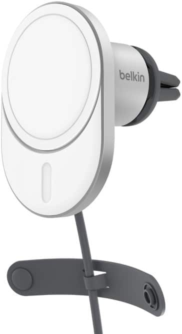 1 port USB-C, 1 adaptateur secteur USB-C pour voiture, 1 station de charge sans fil compatible Qi2/MagSafe (15 W)