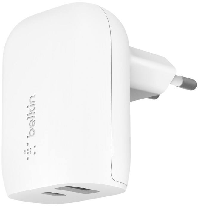 Belkin BoostCharge 2-poorten Wandlader met PPS 37 W Wit WCB007VFWH