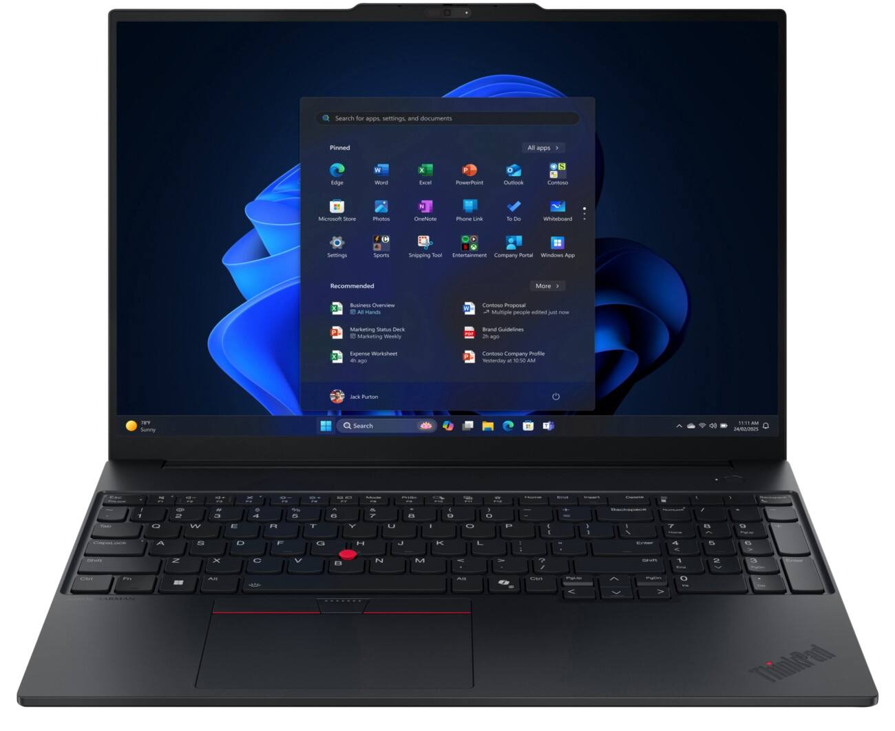 Ordinateur portable Lenovo ThinkPad E16 G3 40,6 cm (16 pouces) 225U 3,2 GHz 32 Go Carte graphique Intel Windows 11 Pro