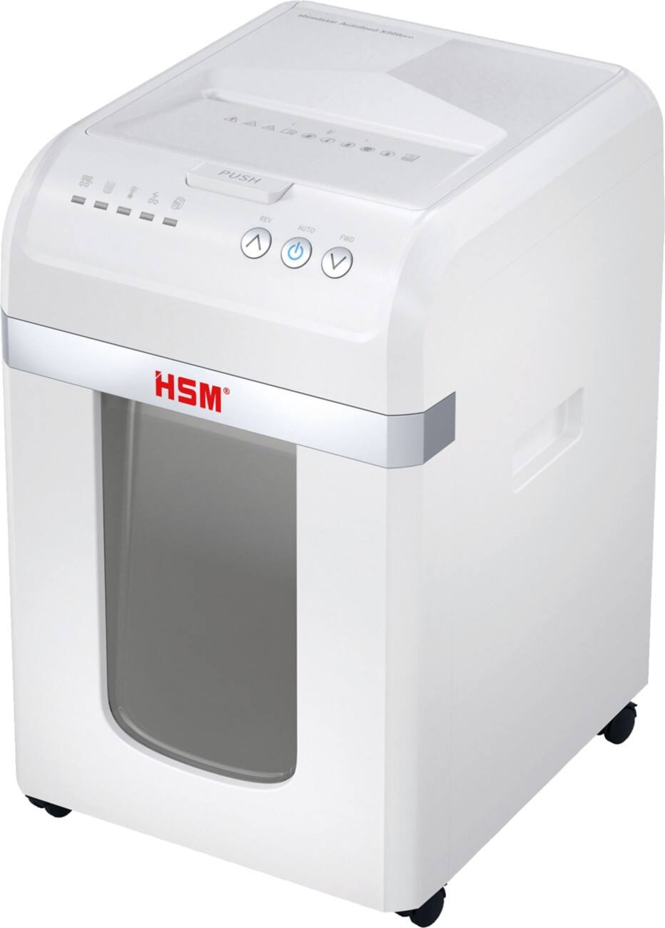 HSM shredstar Automatische Papierinvoer X200pro Document Papierversnipperaar 200 Vellen P-5 Snippers 2 x 15 mm 1036111