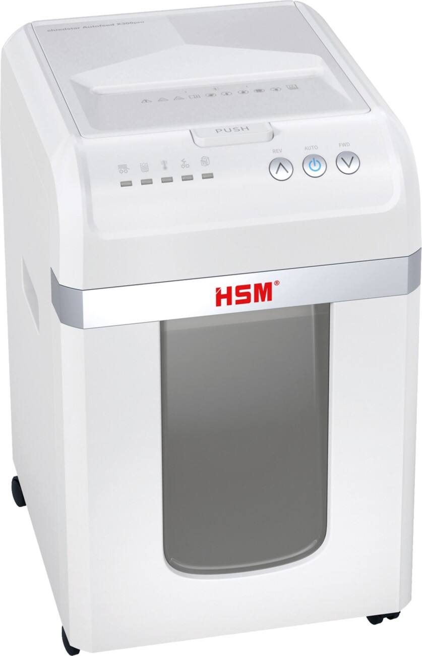 HSM shredstar Automatische Papierinvoer X300pro Document Papierversnipperaar 300 Vellen P-5 Snippers 2 x 15 mm 1038111