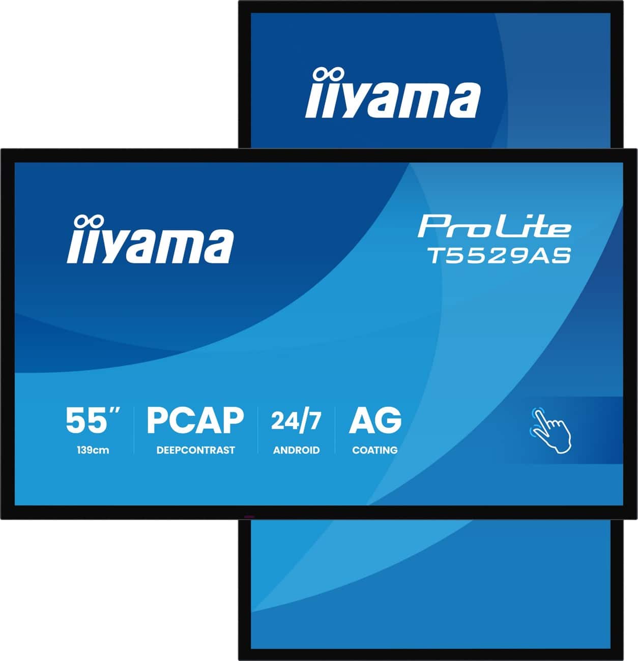 Moniteur iiyama Signage 54,6" 4K Ultra HD LED VA 6.5 ms T5529AS-B1AG