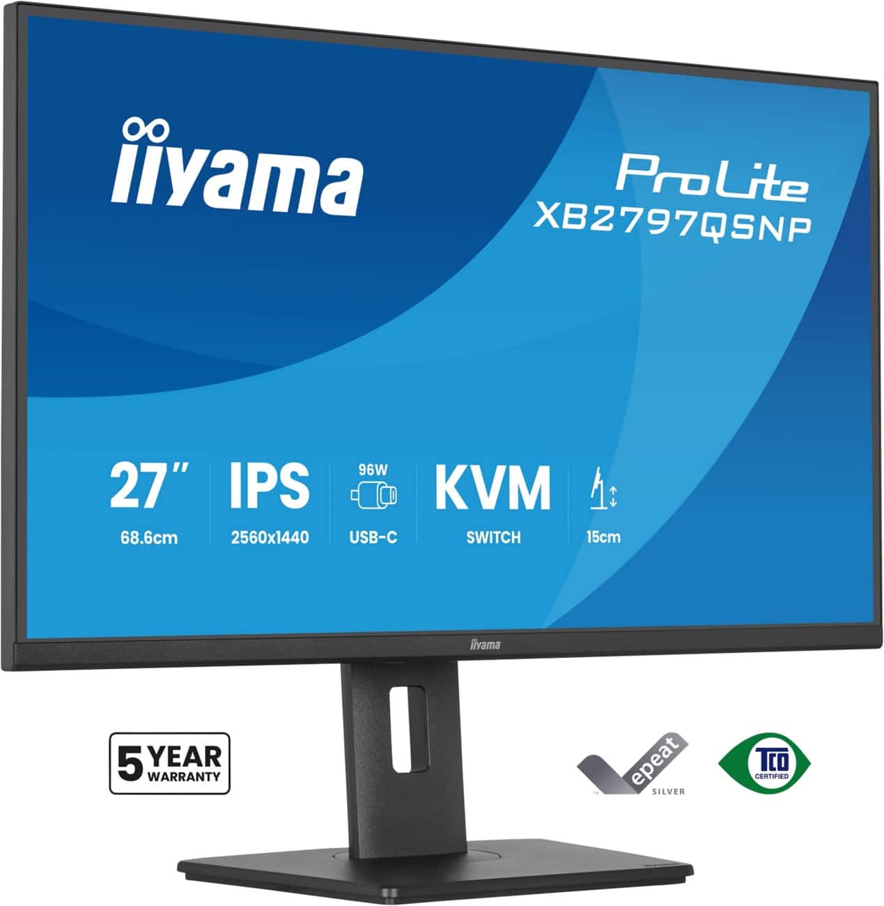 Moniteur iiyama ProLite 27" Quad HD IPS XB2797QSNP-B1