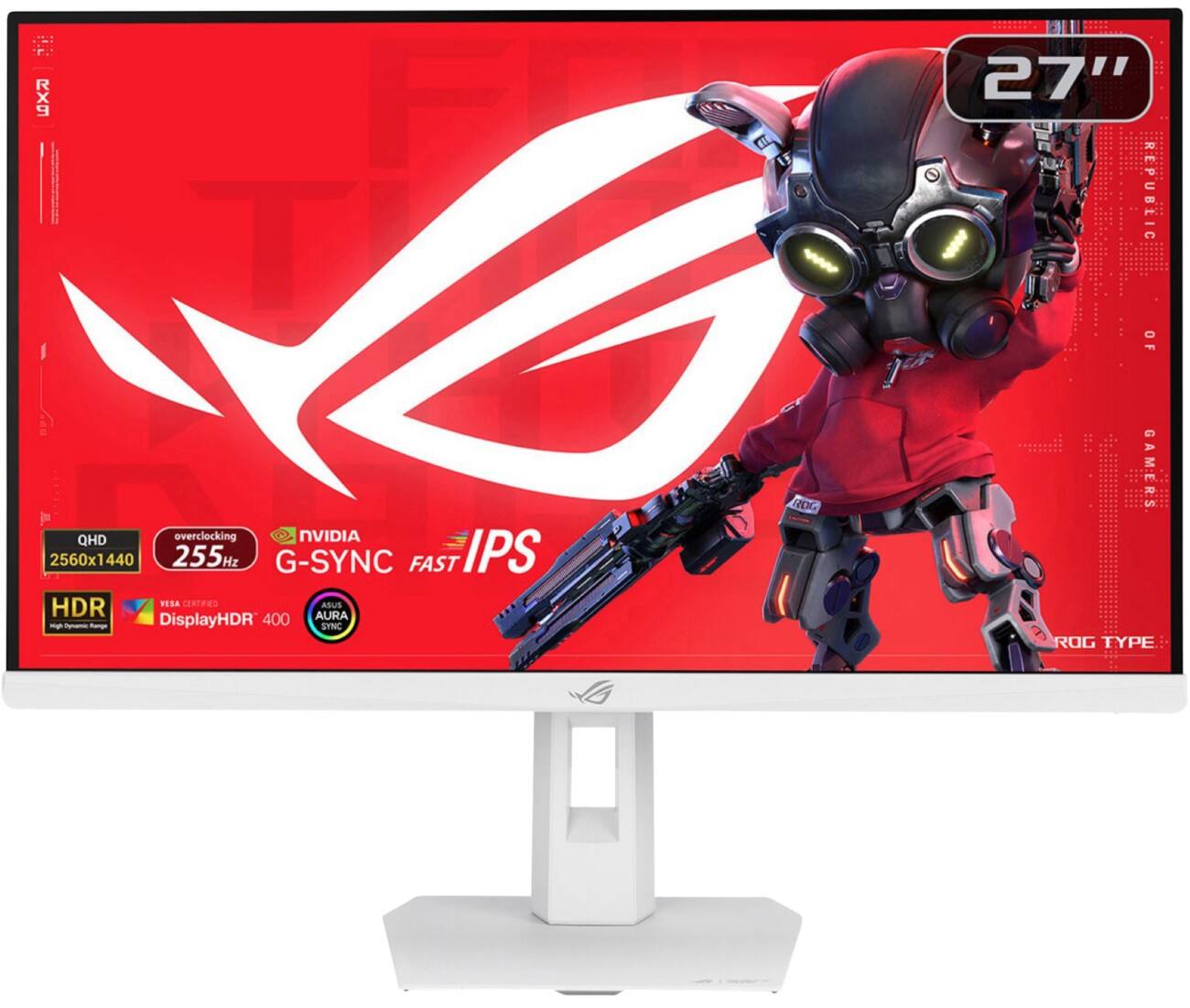 ASUS ROG Strix XG27ACMES-W 27" Monitor Wide Quad HD LCD IPS 1 ms 90LM0C92-B01171