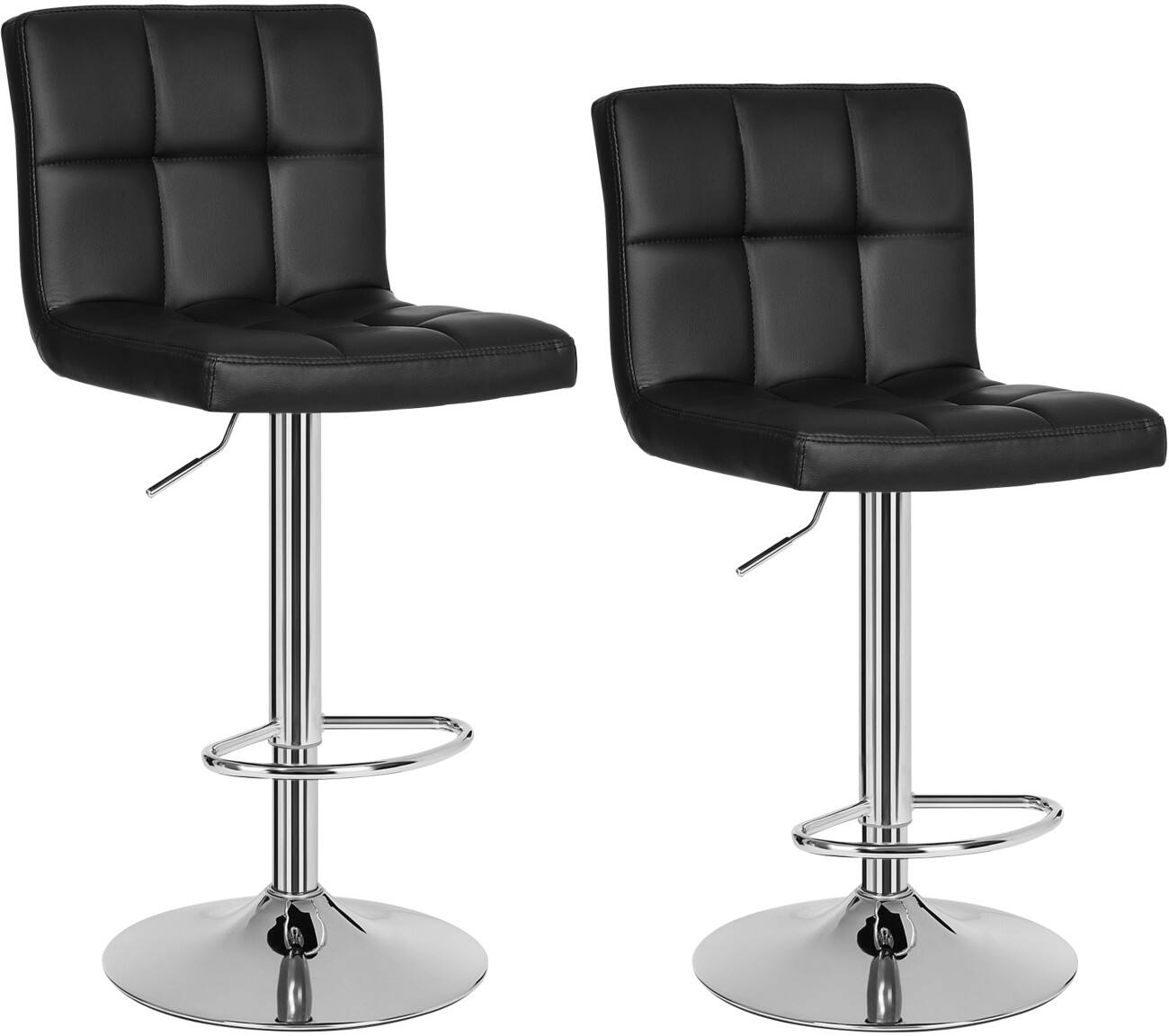 Tabouret de bar SONGMICS Moderne Noir LJB64B 2 unités