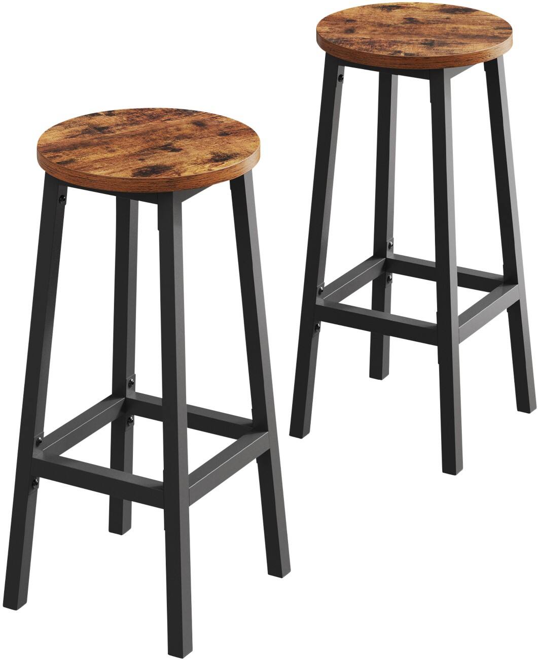 Tabouret de bar VASAGLE Industriel Brun LBC032B01V1 2 unités