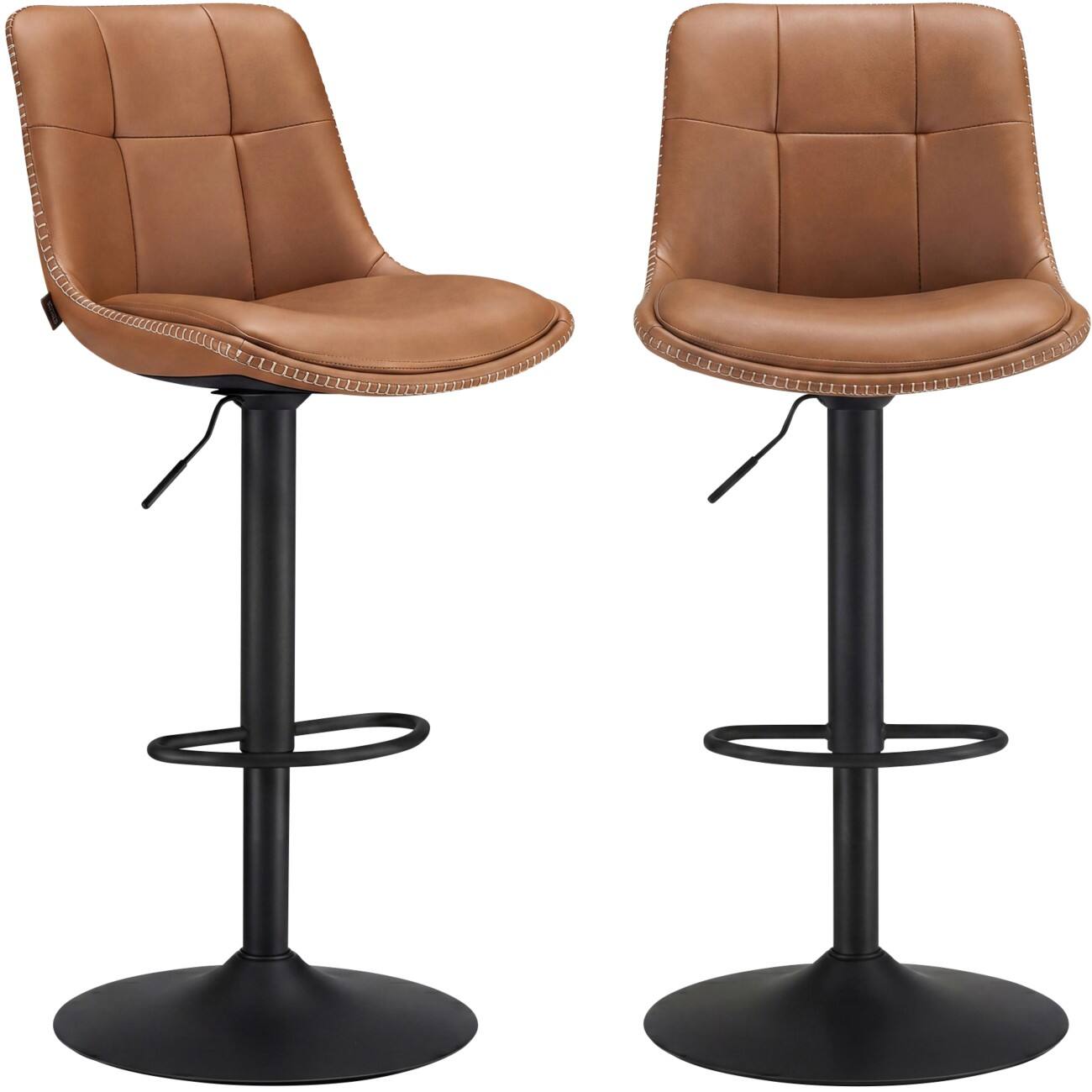 Tabouret de bar VASAGLE Moderne Brun LJB095KN01 2 unités