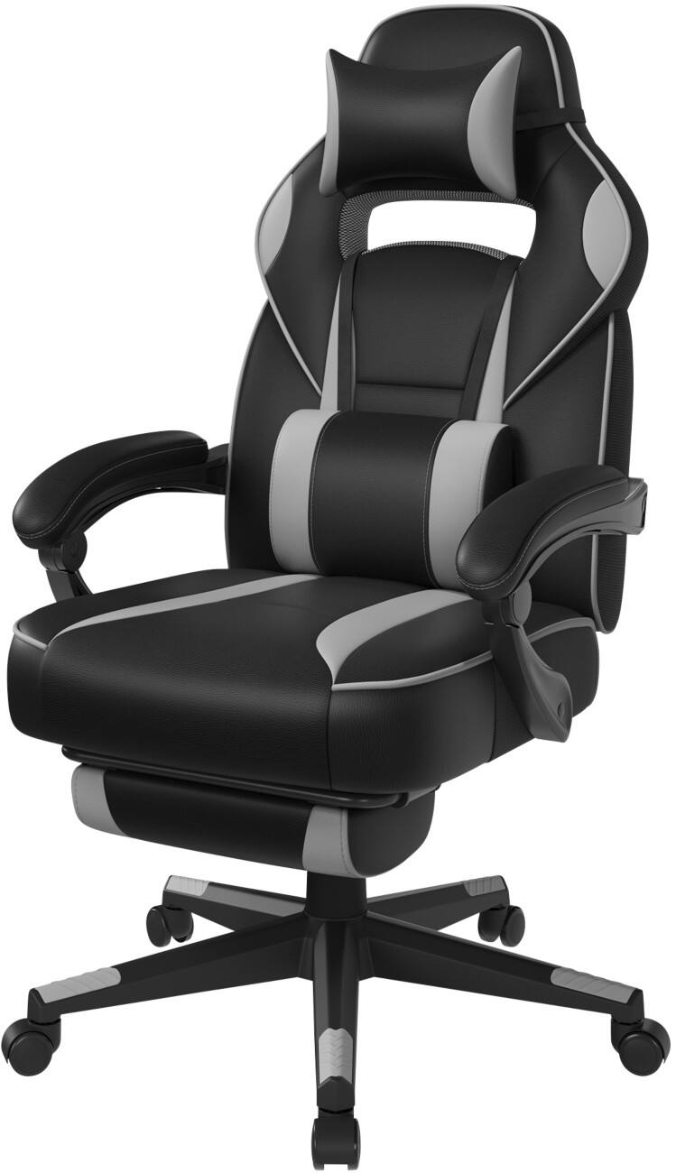 SONGMICS Cathy Ergonomisch Gamestoel Vaste armleuning Zwart OBG073BH10