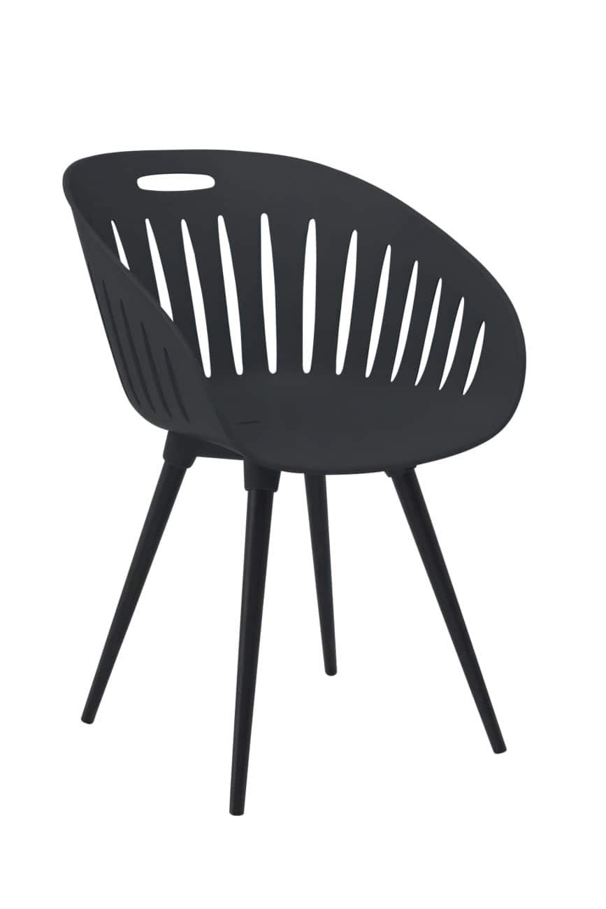 Chaise de jardin TOPSTAR PP (Polypropylène) 540 x 570 x 810 mm Anthracite Extérieur 2 unités